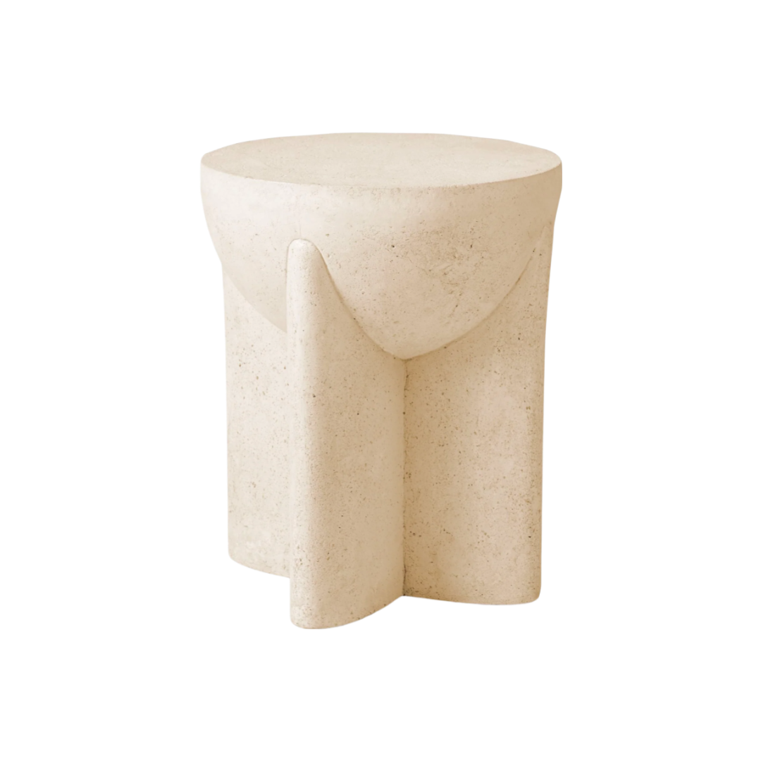 CHRISTCHURCH Travertine Side Table