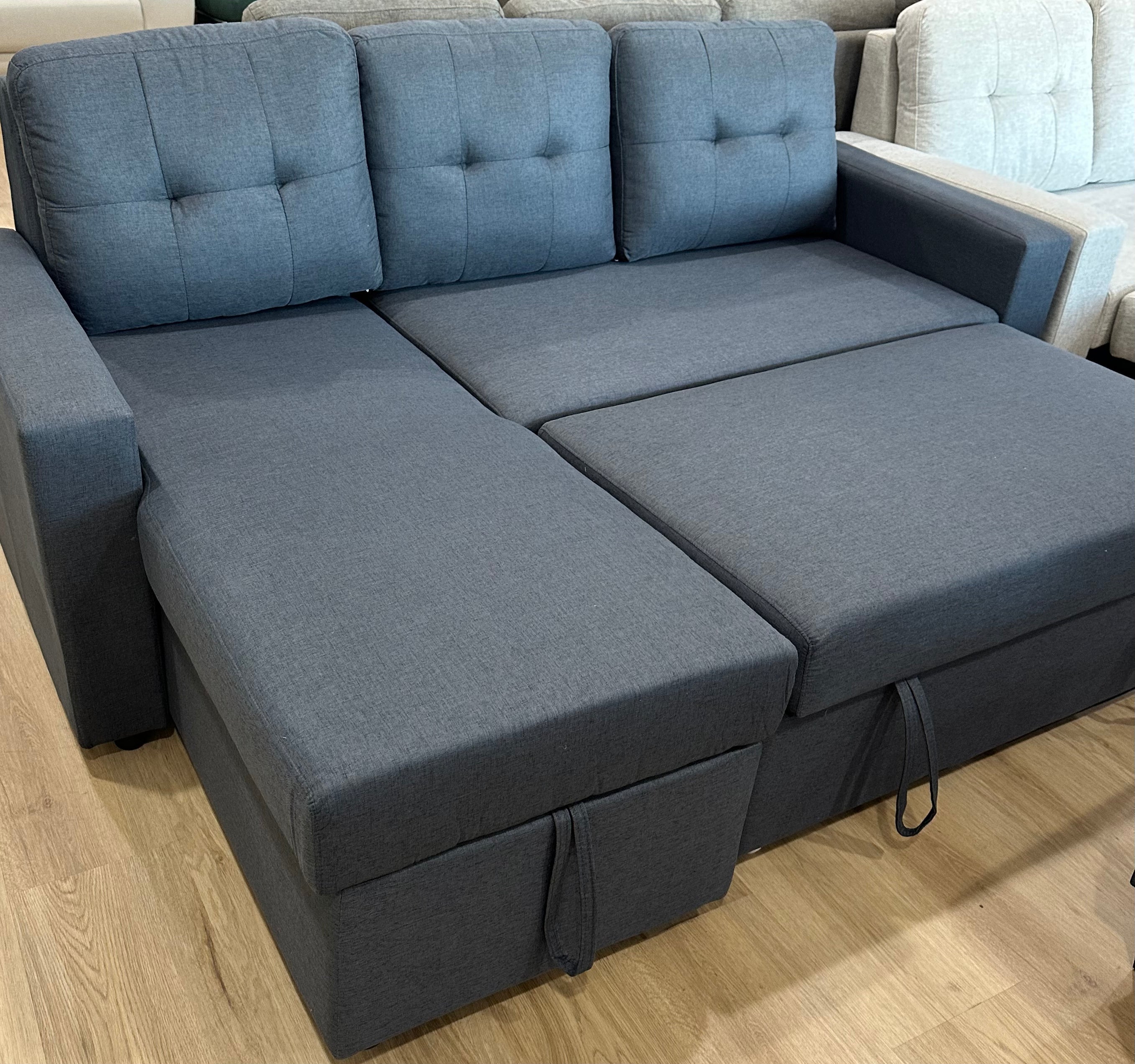 SORRENTO Three-Seater Sofa Bed w/ Reversible Chaise