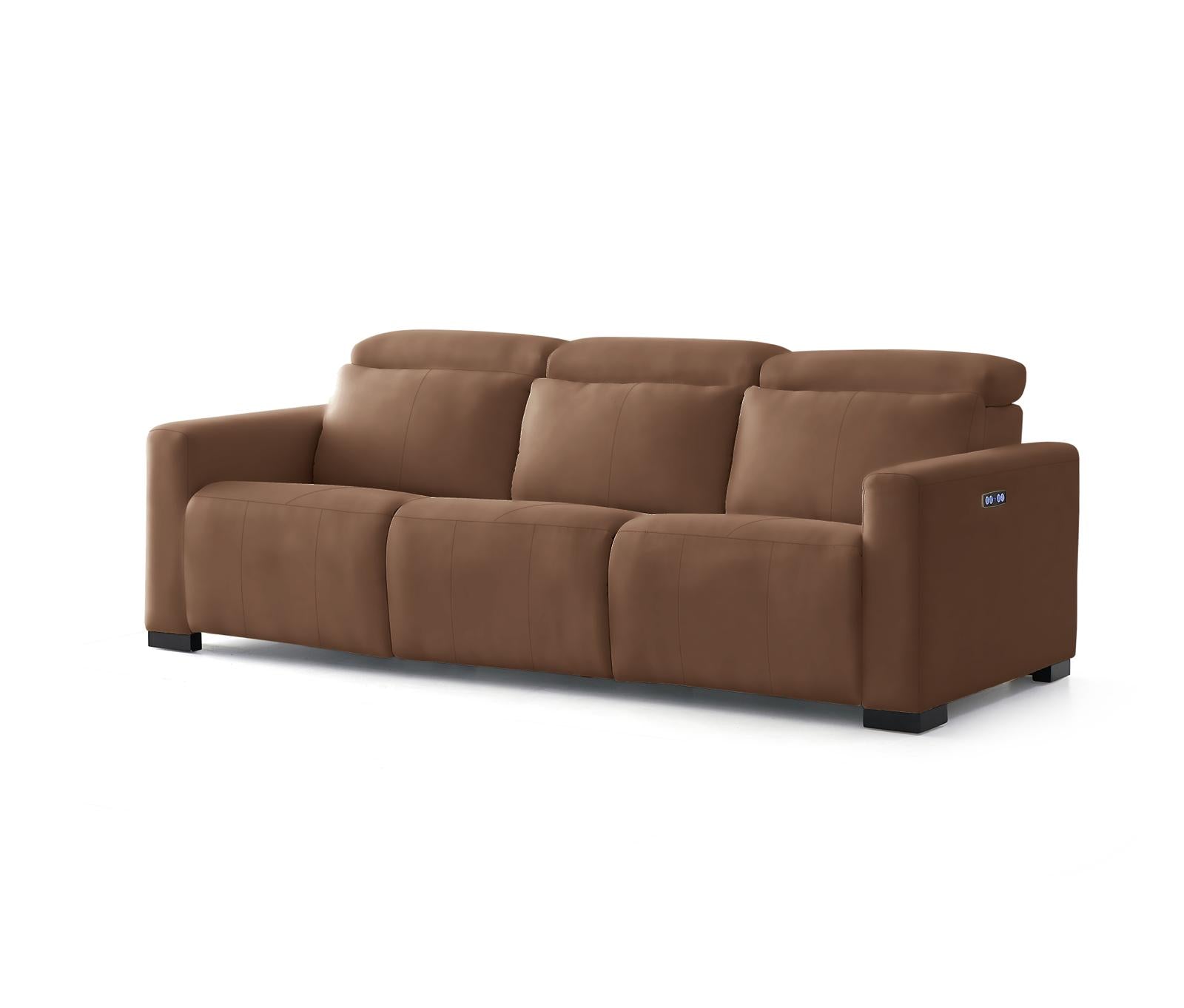 Luisa Leather Recliner Three Seater Sofa