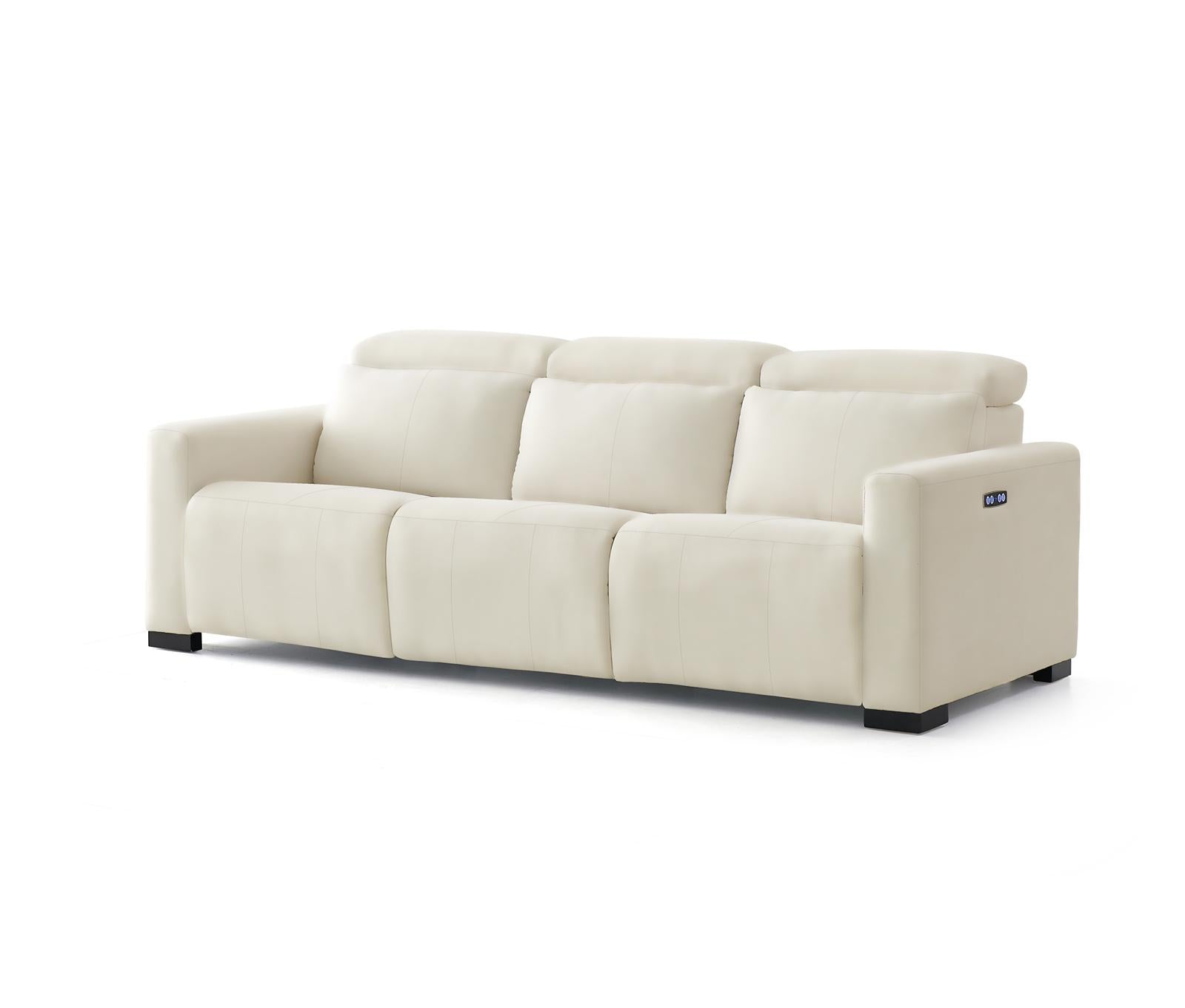 Luisa Leather Recliner Three Seater Sofa